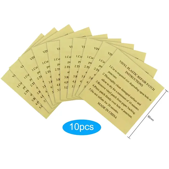 Patch de réparation de piscine en PVC, 10 pièces, kit d'anneau de natation étanche, accessoire de ba