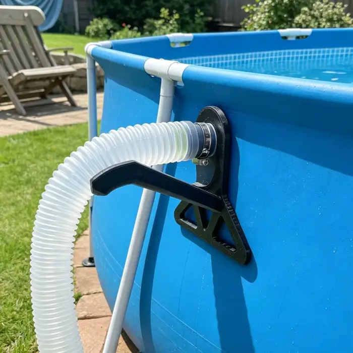 Support de tuyau de piscine anti-pliage