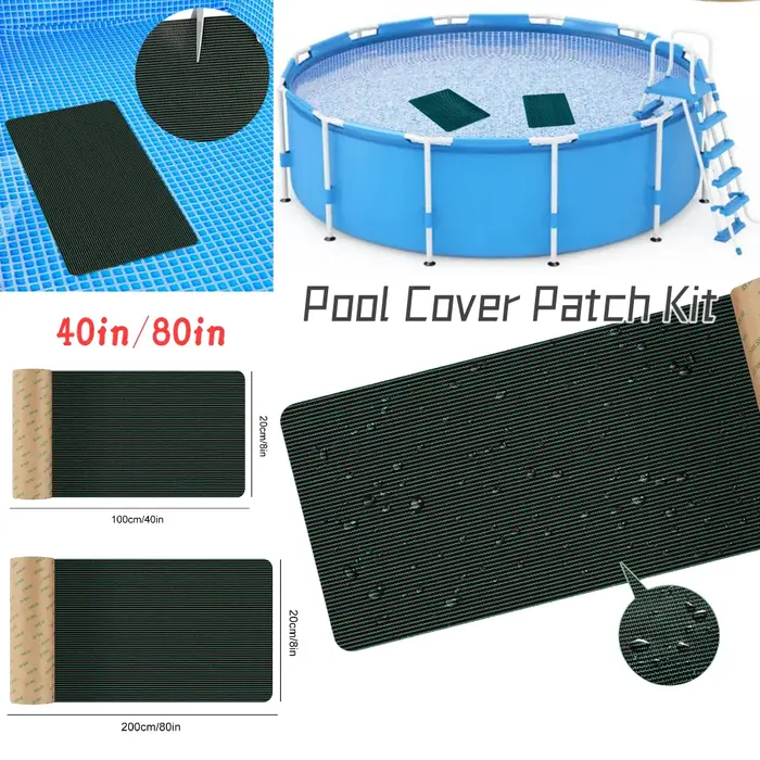 Patch de réparation sous-marine en polypropylène auto-adhésif pour piscine 40/80 pouces