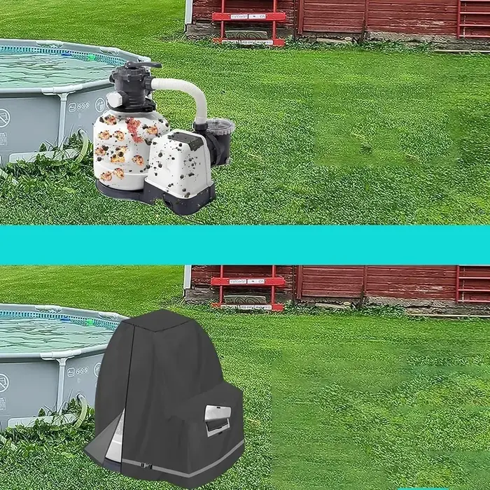 Housse de protection imperméable pour pompe à filtre à sable
