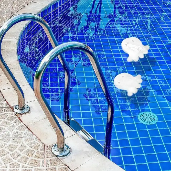 6-50 pièces Éponge absorbante de graisse en forme de pieuvre pour piscine