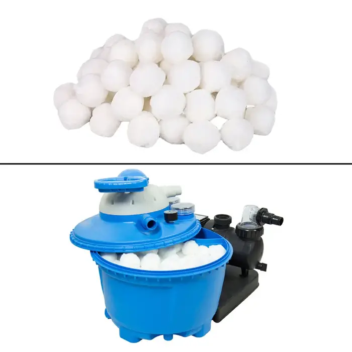 Boule de nettoyage boules filtrantes de piscine 40mm 500g supports de fibres