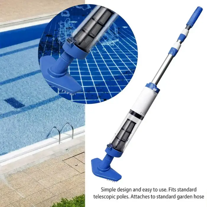 Nettoyeur de débris de piscine, aspirateur de piscine sans fil puissant pour piscines creusées, bains à remous, spas, rechargeable, portable pour plus de la piscine