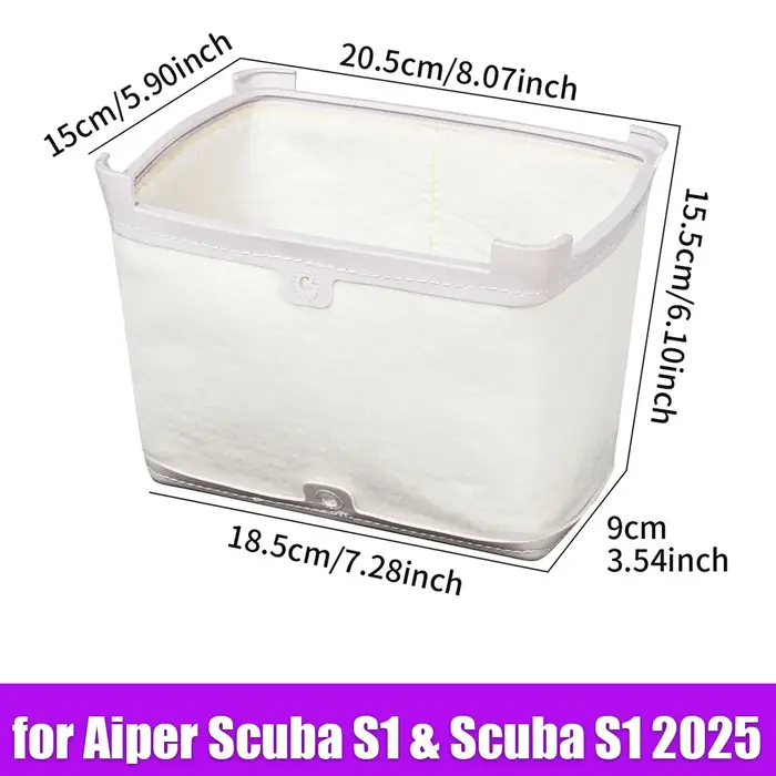 Tissu de filtre ultra-fin pour robot nettoyeur de piscine Aiper Scuba S1