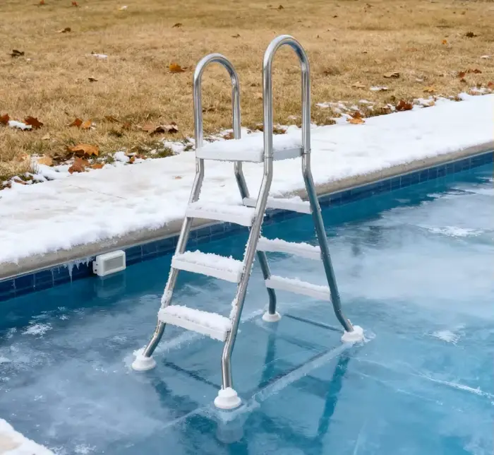 Échelle de piscine double corps en acier inoxydable