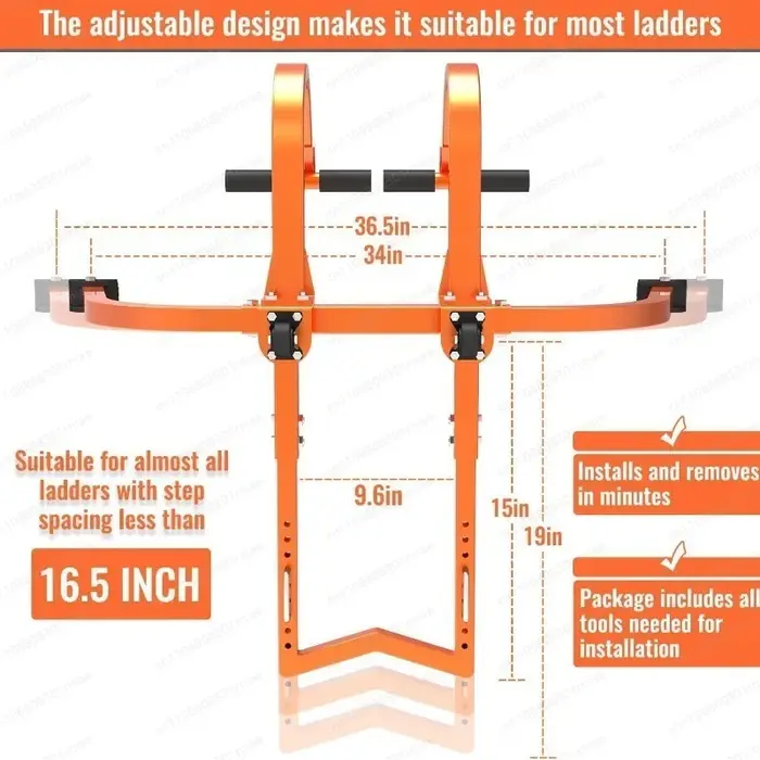Stabilisateur antidérapant universel pour échelle droite | Accessoires de sécurité et de stabilité pour échelles
