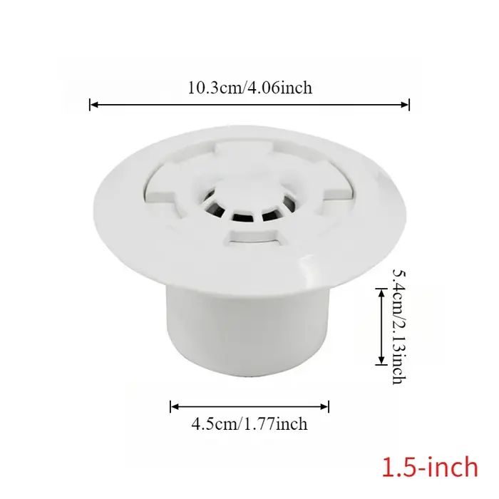Dispositif de trop-plein à branchement direct pour piscine, en ABS, avec sortie facilement amovible,