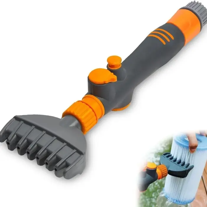 Brosse de nettoyage portable pour filtres de piscine
