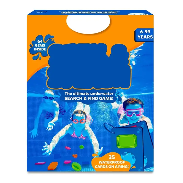 Jouets de piscine Skillmatics comprenant 64 pierres précieuses colorées, jeu de recherche et de déco