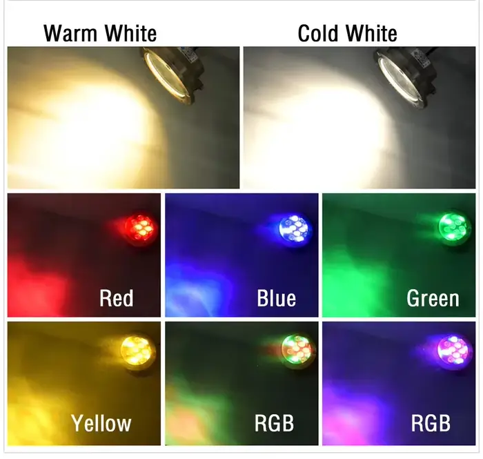 Fontaine led lumières étanche piscine