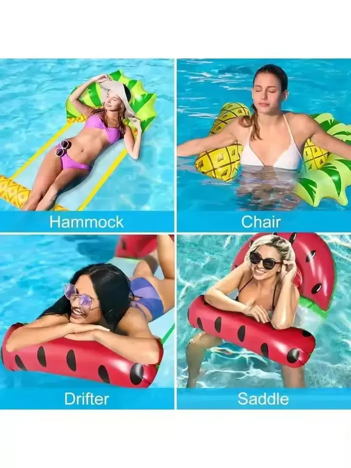 Matelas flottant gonflable en PVC pliable pour piscine