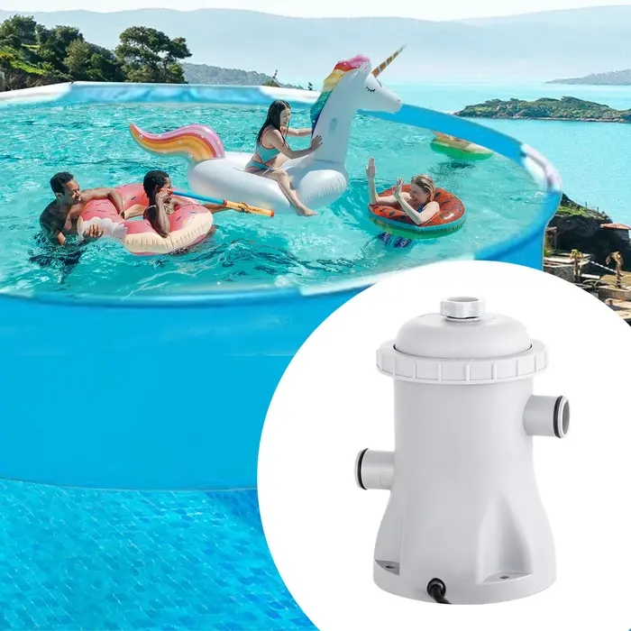 Pompe à eau électrique pour pataugeoire avec 2 cartouches filtrantes