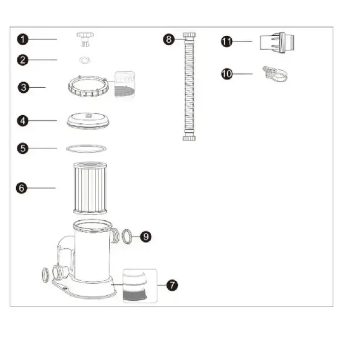 Joint torique de haute qualité pour Bestway 530/800/1000/1500 Gal