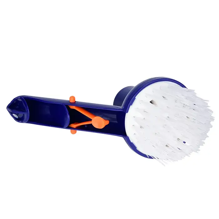 Brosse de nettoyage pour les coins et les marches de piscine
