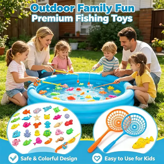 Piscine gonflable pour enfants avec pêche magnétique
