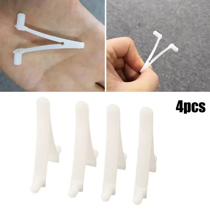 Pince à ressort en forme de V pour piscine, accessoire de couleur blanche, outil télescopique pour l