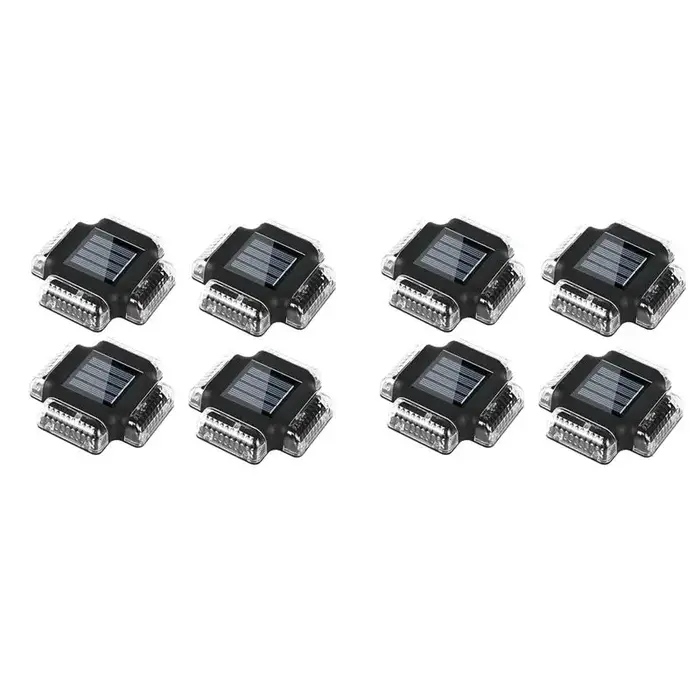AFOURT-8Pack Lampes solaires pour terrasse de piscine, lampes de sol pour bord de piscine, accessoir