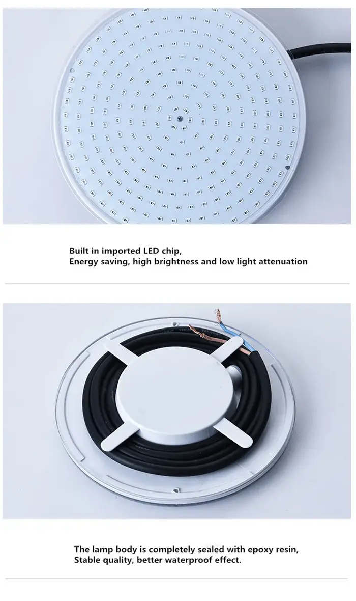 Projecteur de piscine IP68 18W 35W PAR56 à remplissage de résine AC12V