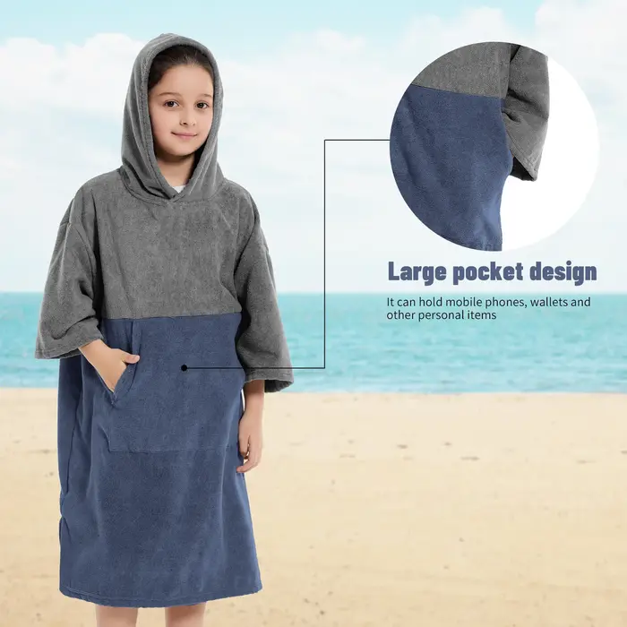 Robe à langer pour enfants: Poncho de surf absorbant à séchage rapide