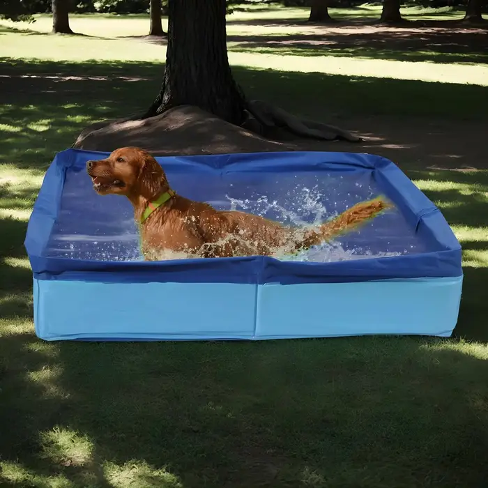 Piscine de bain pliable en PVC pour animaux de compagnie