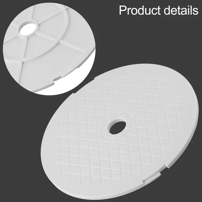 Couvercle d'écumoire de piscine rond en plastique