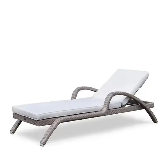 Chaise longue de piscine imperméable extérieure de haute qualité, chaise longue de plage pour hôtel 