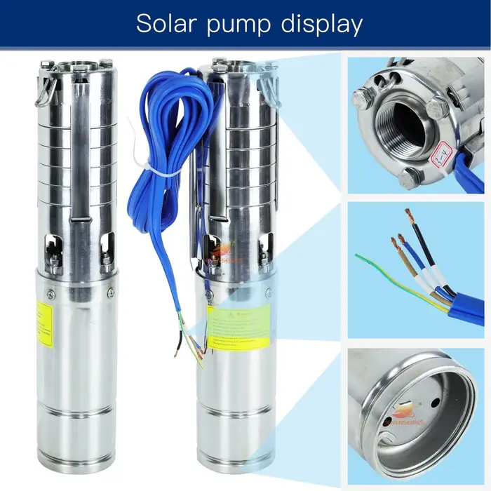 Pompe de puits Submersible à énergie solaire