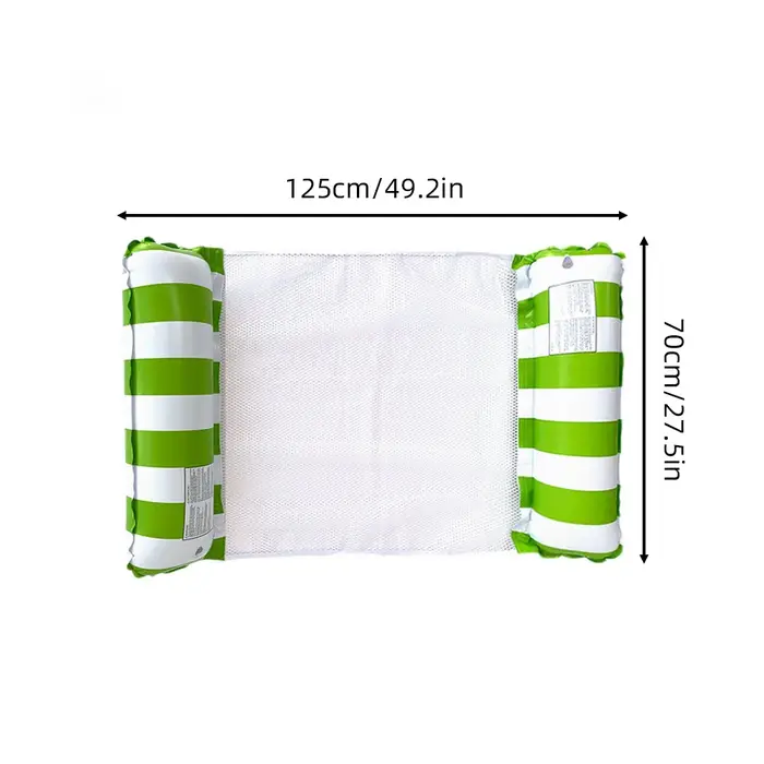 Lit flottant gonflable portatif de piscine chaise longue flottante pliable pour les loisirs de fêtes