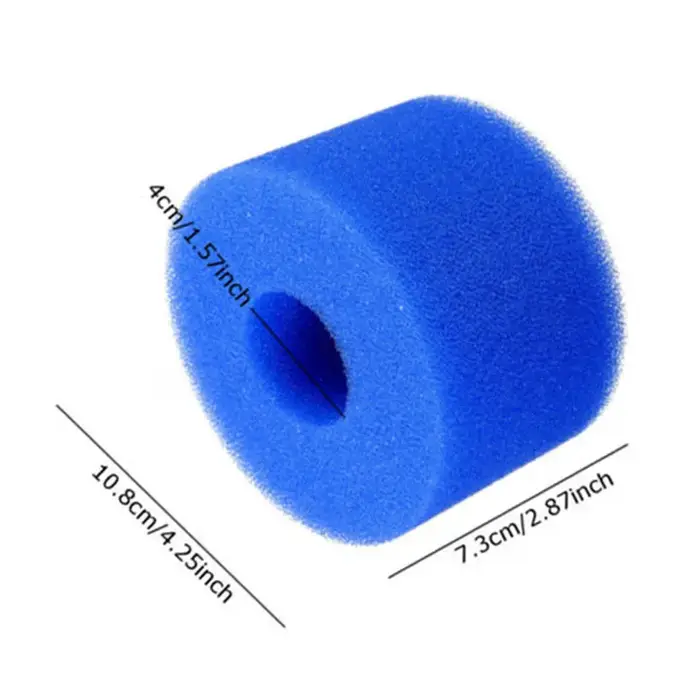 Éponge filtrante réutilisable pour piscine, 1 pièce, filtre à bulles approprié pour SPA pur, accesso