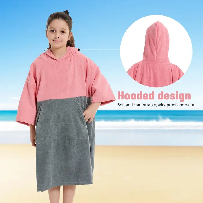 Robe à langer pour enfants: Poncho de surf absorbant à séchage rapide