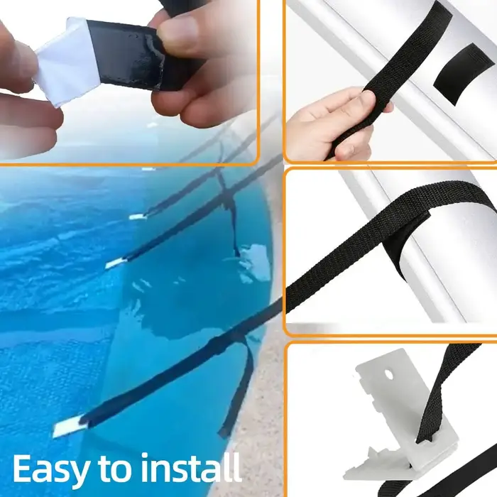 Kit universel de sangles de bobine de couverture solaire de piscine