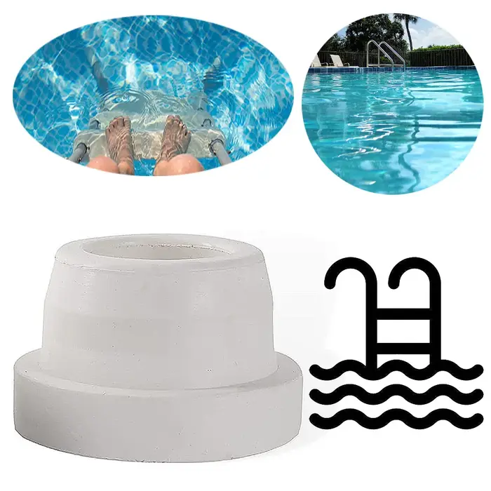 Bouchon de protection universel en caoutchouc pour tube d'échelle de piscine
