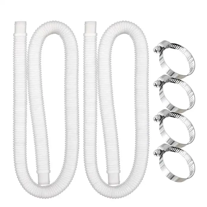 Tuyau de pompe à eau pour piscine ﻿ Tuyau de remplacement pour piscine hors sol avec colliers de fix