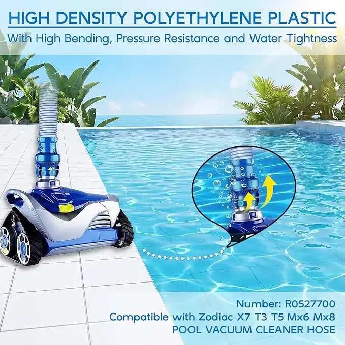 Tuyau de nettoyage de piscine 1-3 pièces pour Zodiac Baracuda MX6 MX8 X7 T3 T5