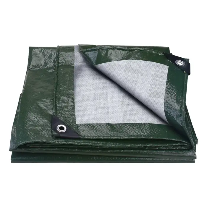 Bâche de protection imperméable grande taille en PE avec œillets métalliques, abri de pluie, auvent 