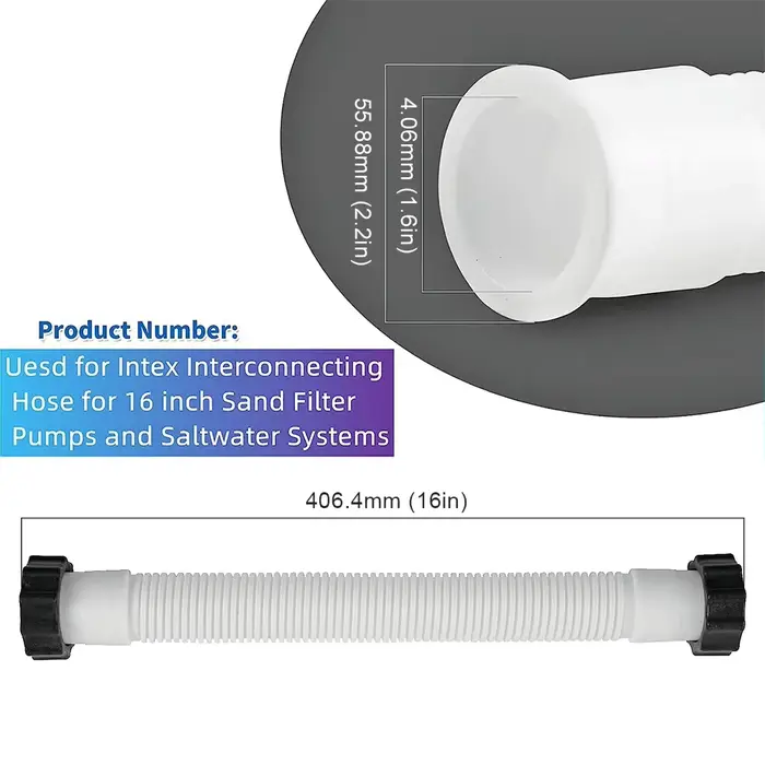 Tuyau de pompe à filtre flexible, tuyau de piscine, tuyau de raccordement de jardin Intex, pièces d'