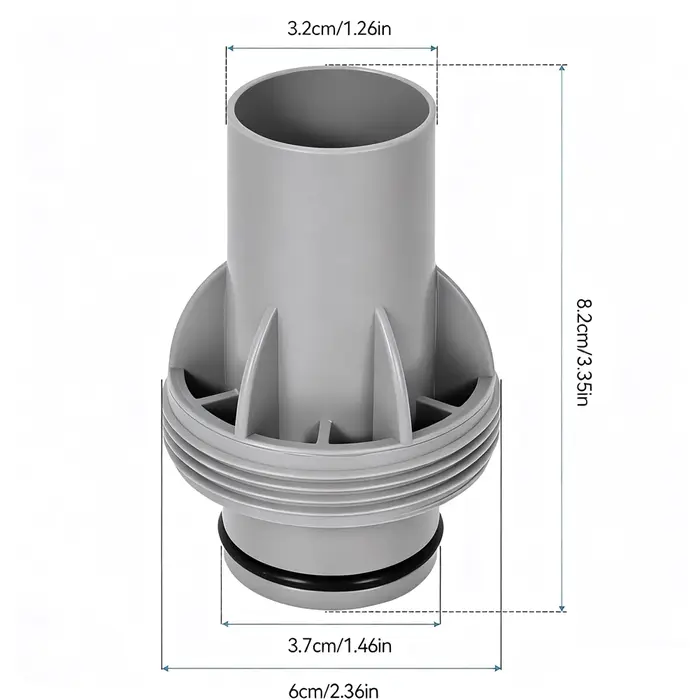 Pompe de filtration à cartouche de sable pour piscine hors sol avec adaptateur de tuyau 1