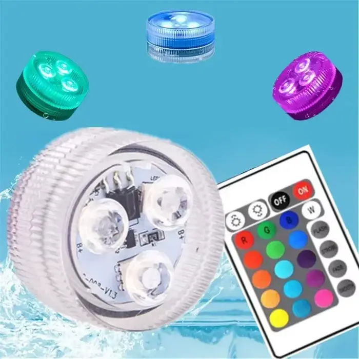 Lampes RGB intelligentes pour piscine, avec capteur, multicolores, étanches, pour l'extérieur, pour 