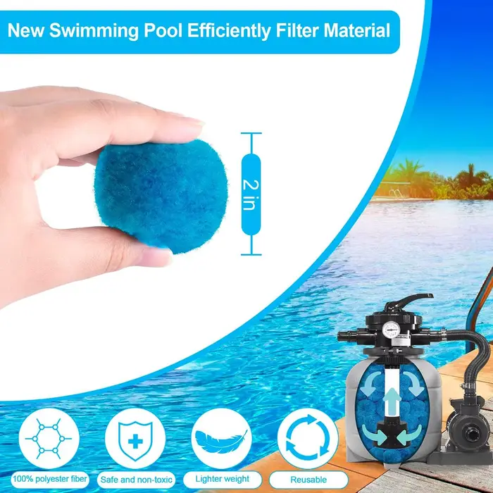Nouvelle boule filtrante de piscine