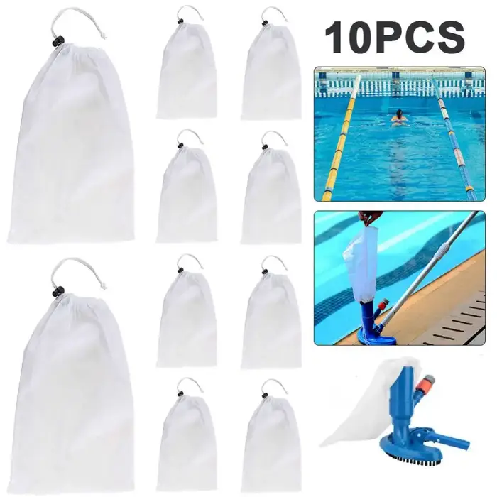 Sac d'Aspiration en Plastique OPP à Mailles Fines pour Nettoyeur de Piscine