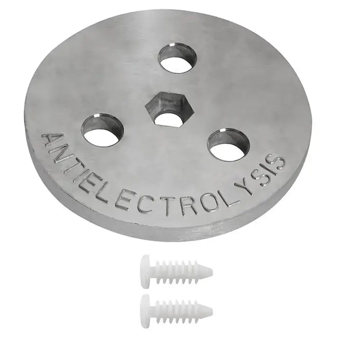 Plaque lestée en zinc pour skimmer de piscine
