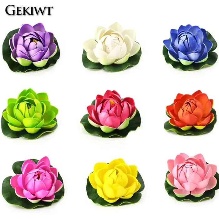 Fleurs Artificielles Flottantes pour Décoration de Piscine