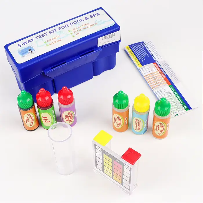 Yieryi-Kit de test de qualité de l'eau de piscine 5 en 1