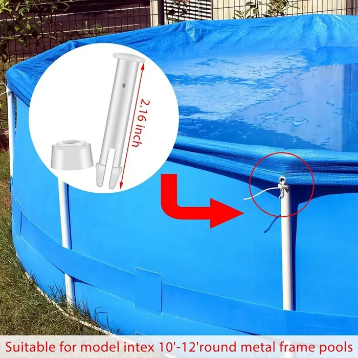 24 broches de raccordement en plastique et joints en caoutchouc pour piscines hors sol à structure ronde