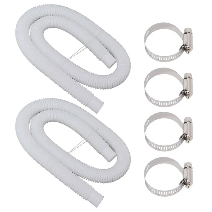 Tubes de Piscine Étanches avec Colliers de Serrage, Tuyau de Remplacement pour Pompe de Piscine de 3