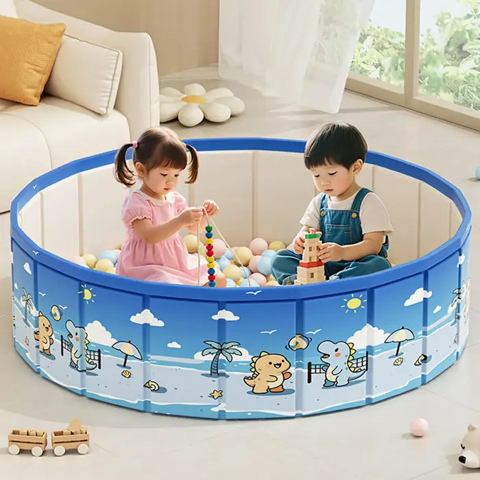Piscine pliable antidérapante de 90/120/160 cm avec tuyau de vidange, baignoire extérieure pliable, piscine antidérapante pour enfants, piscine pour enfants