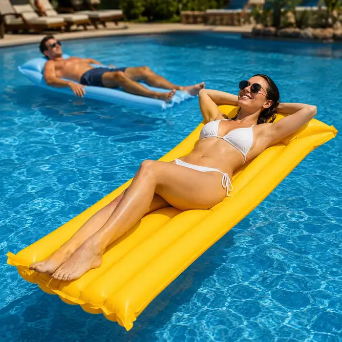 Matelas gonflable de piscine 1 pièce
