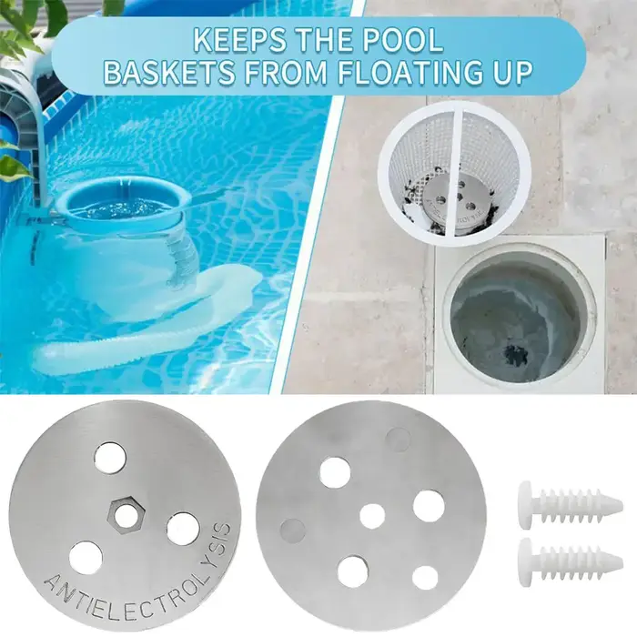 Anode en zinc lestée pour panier de skimmer de piscine à système salin
