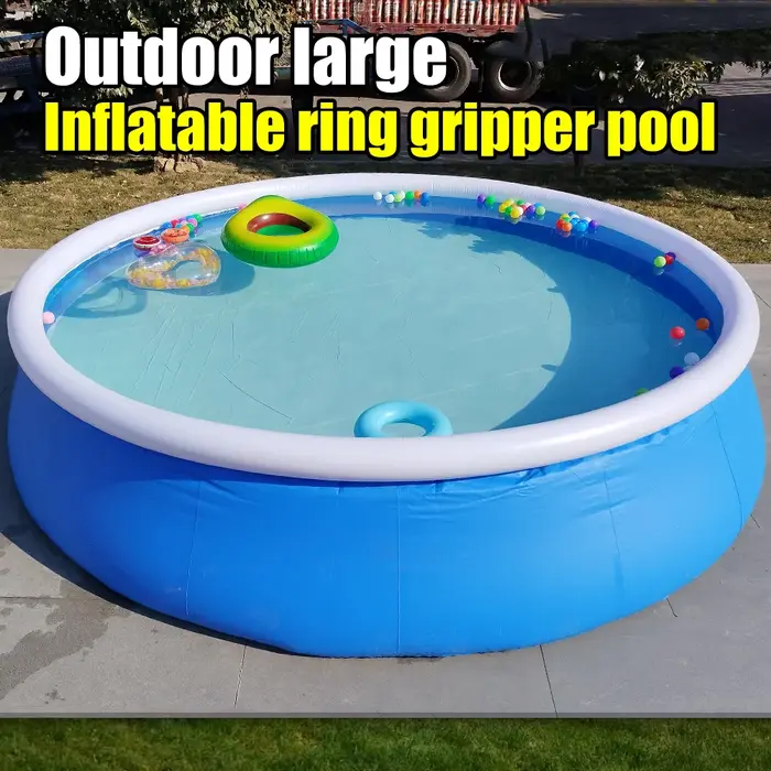 Piscine gonflable extérieure en PVC avec filet pour adultes et enfants
