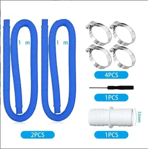 Tuyau de piscine flexible, ensemble de tuyaux de piscine, entretien de la piscine, construction anti